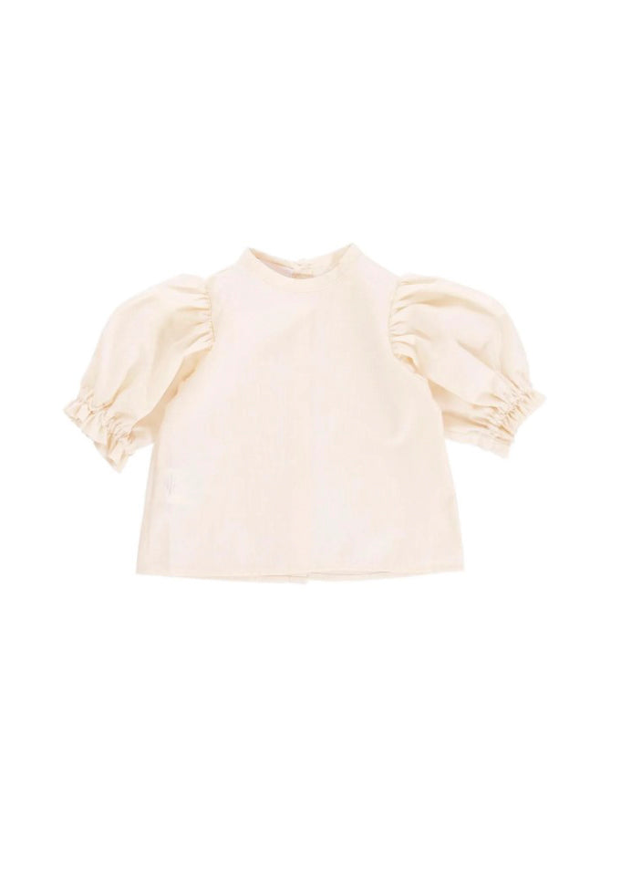 Cocò et Mamà Camicia Luna Baby Crema per Neonate