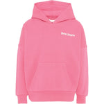 Palm Angels Kids Felpa Fucsia con Stampa Logo per Bambine
