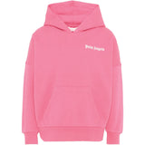 Palm Angels Kids Felpa Fucsia con Stampa Logo per Bambine