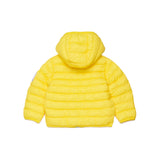 Dsquare2 Kids Giubbino Puffer Giallo con Zip Logo a Vista per Neonati