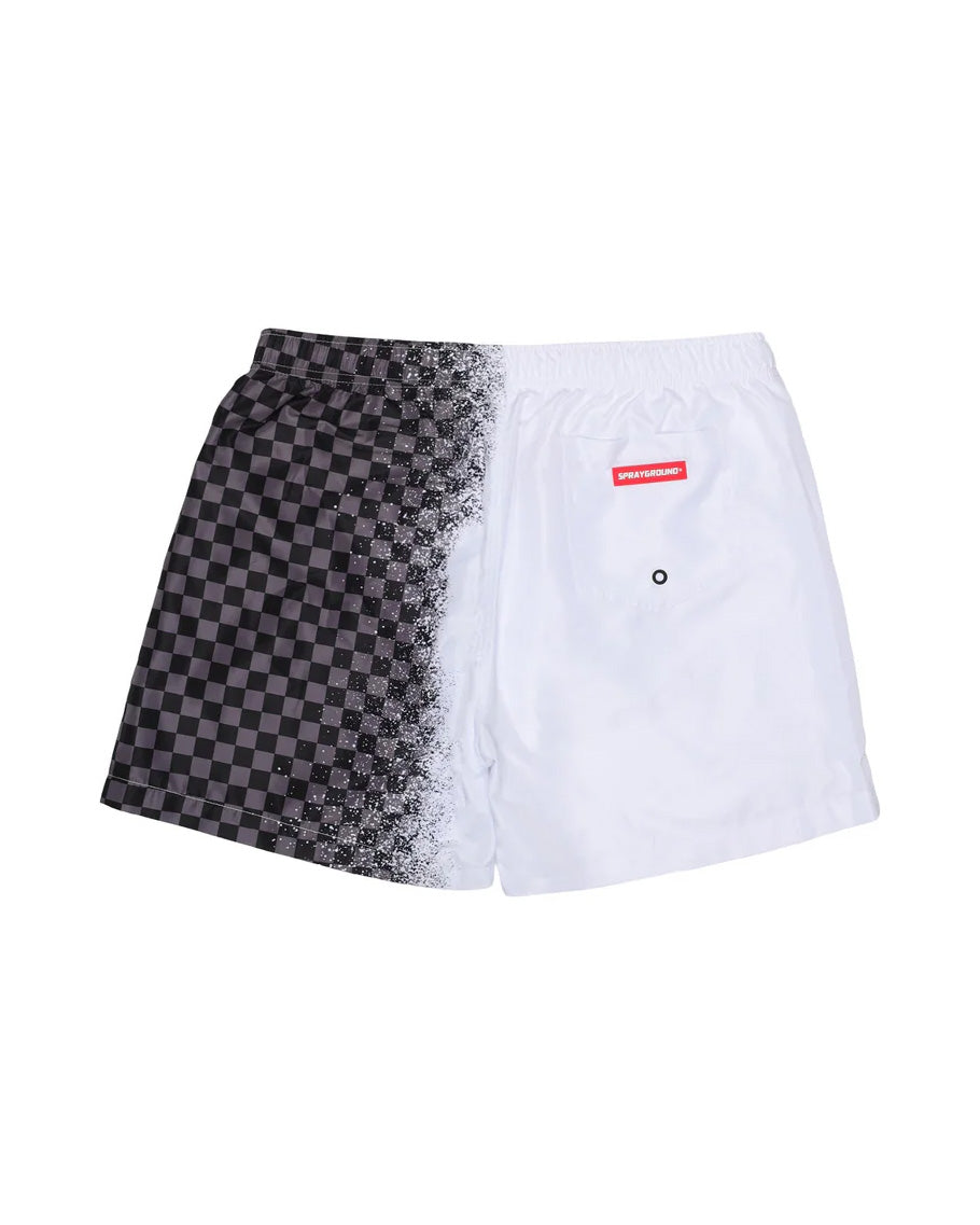 Sprayground Kids costume Fantasia Bianco e Nero a Quadri per Bambini