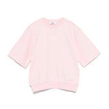 MSGM Kids Felpa Rosa Maniche Corte per Bambine