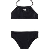 Diesel Kids Costume Bikini a Fascia Nero per Bambine