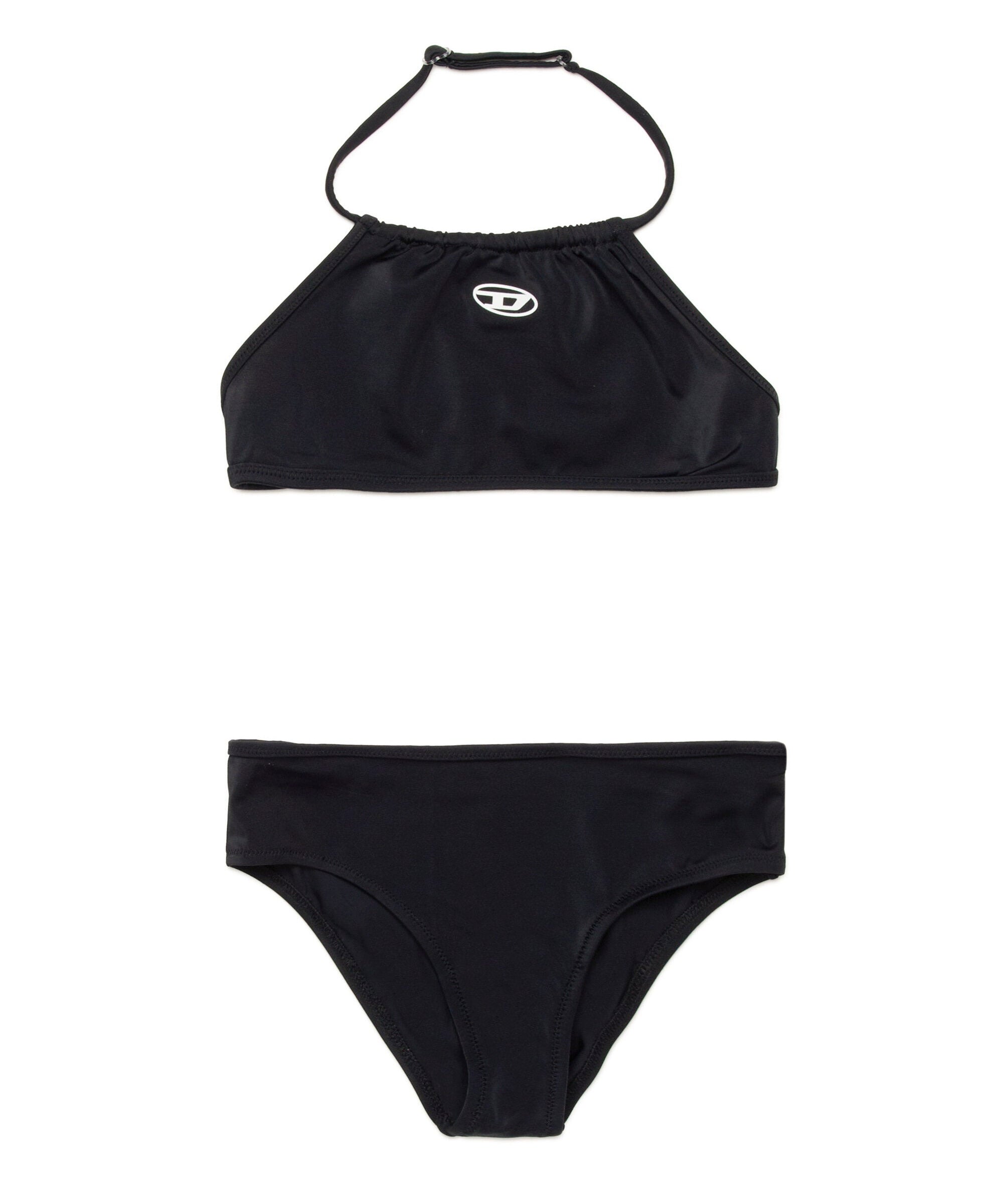 Diesel Kids Costume Bikini a Fascia Nero per Bambine