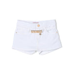 Pinko Kids Gonna di jeans Bianca con Cintura