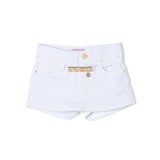 Pinko Kids Gonna di jeans Bianca con Cintura