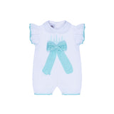 Marlù Pagliacetto Bianco/Tiffany con Fiocco per Neonate