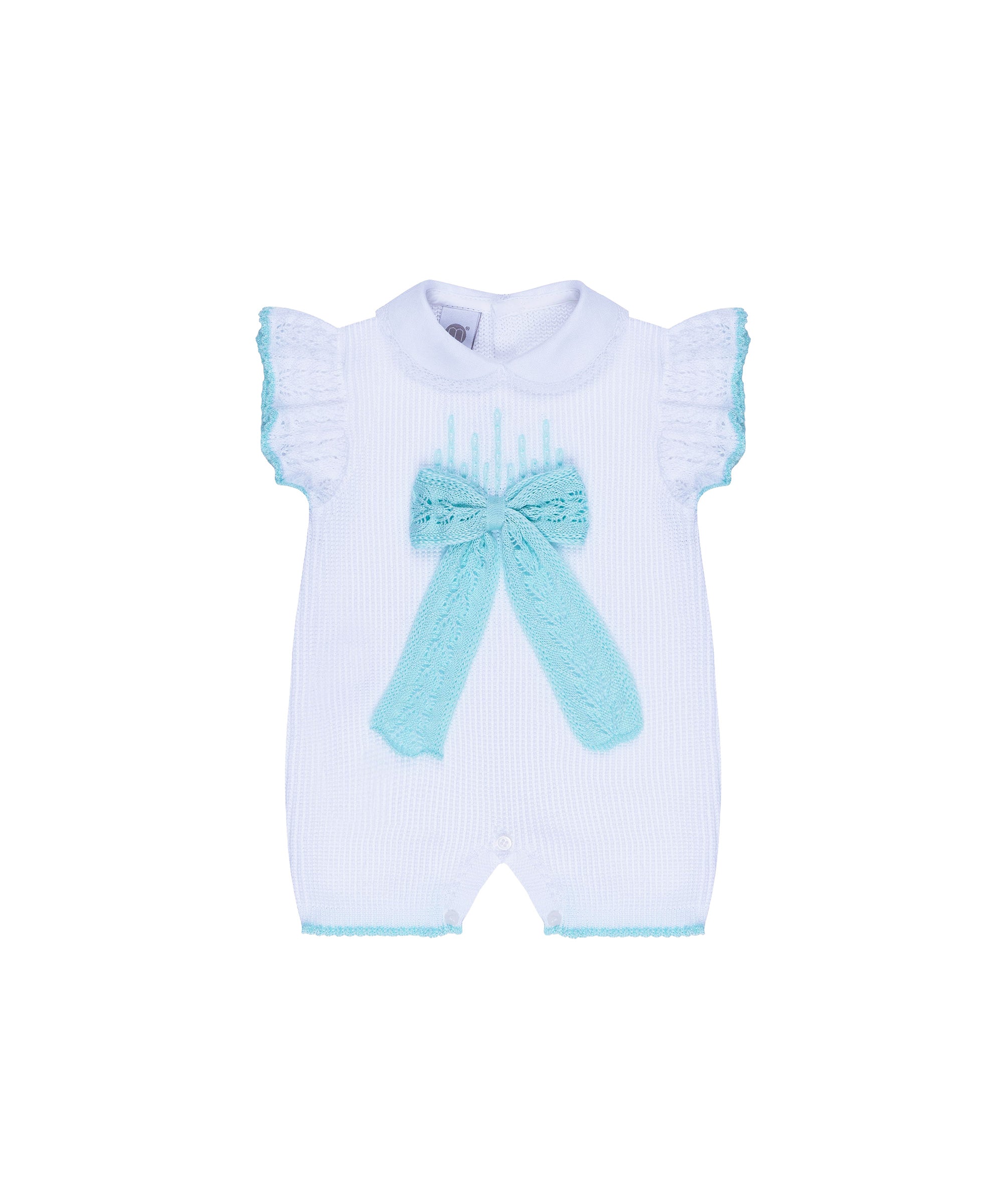 Marlù Pagliacetto Bianco/Tiffany con Fiocco per Neonate