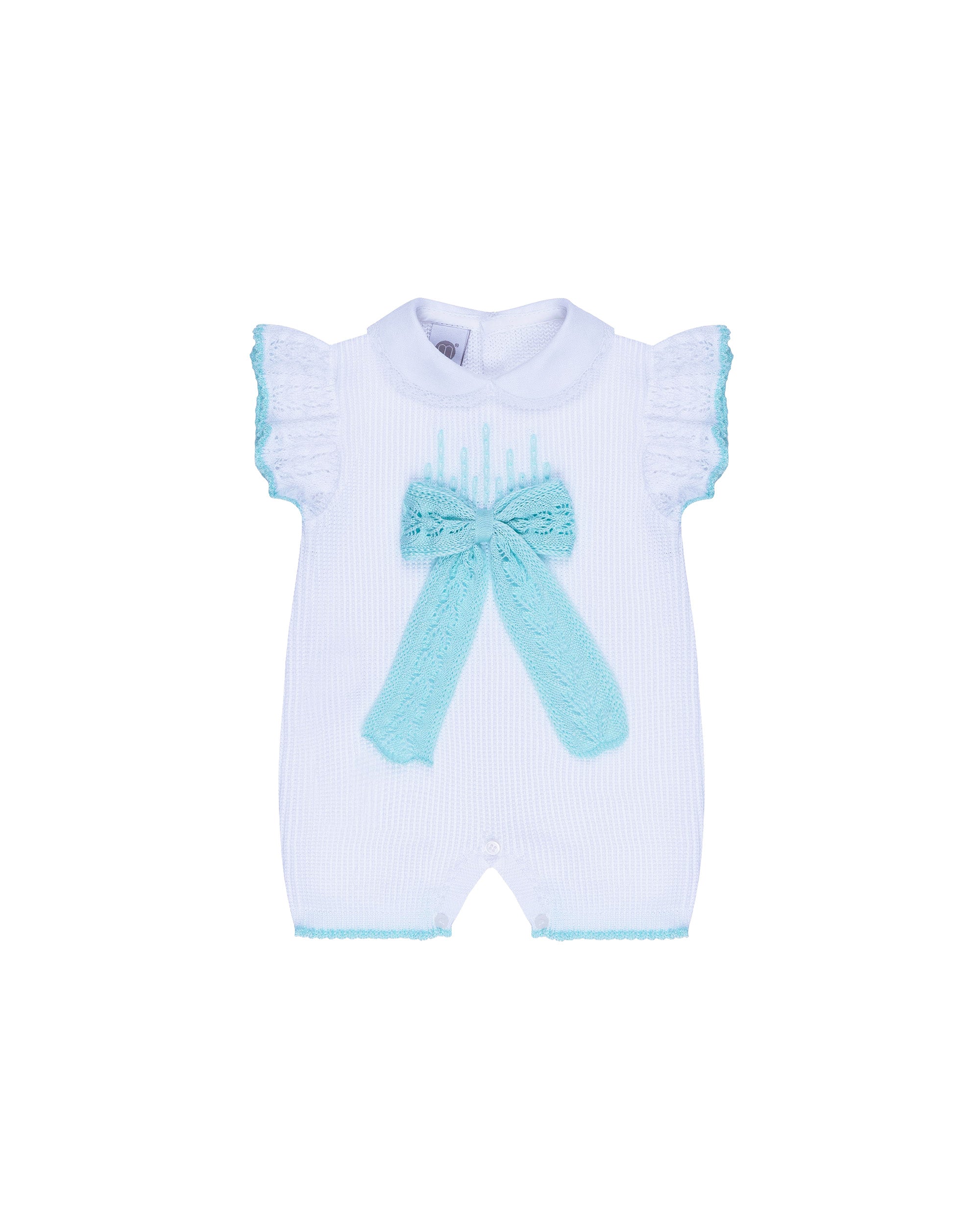Marlù Pagliacetto Bianco/Tiffany con Fiocco per Neonate