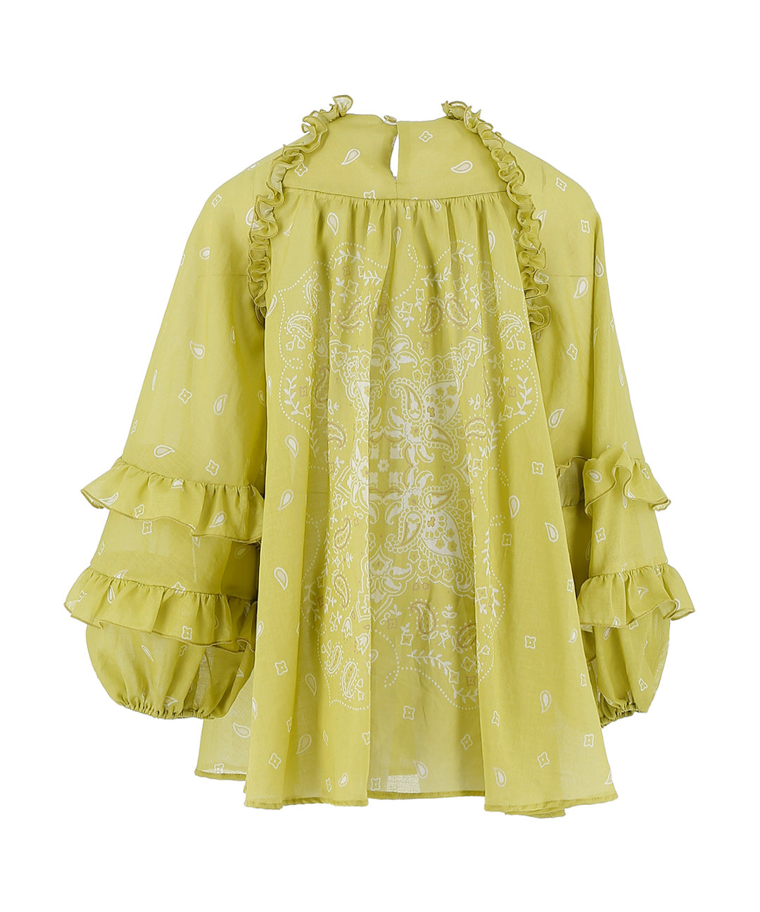 Pinko Kids Abito Verde con Stampa Bandana per Bambine