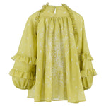 Pinko Kids Abito Verde con Stampa Bandana per Bambine