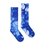 Dsquared2 Kids Calzini Blu con Fantasia Tie Dye