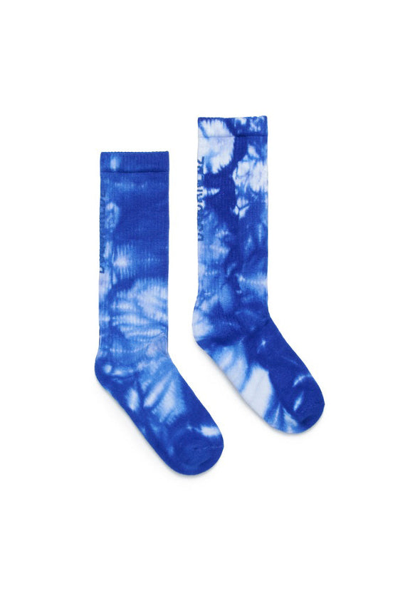 Dsquared2 Kids Calzini Blu con Fantasia Tie Dye