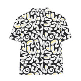 Msgm Kids Camicia Nero con Logo All-Over per Bambini