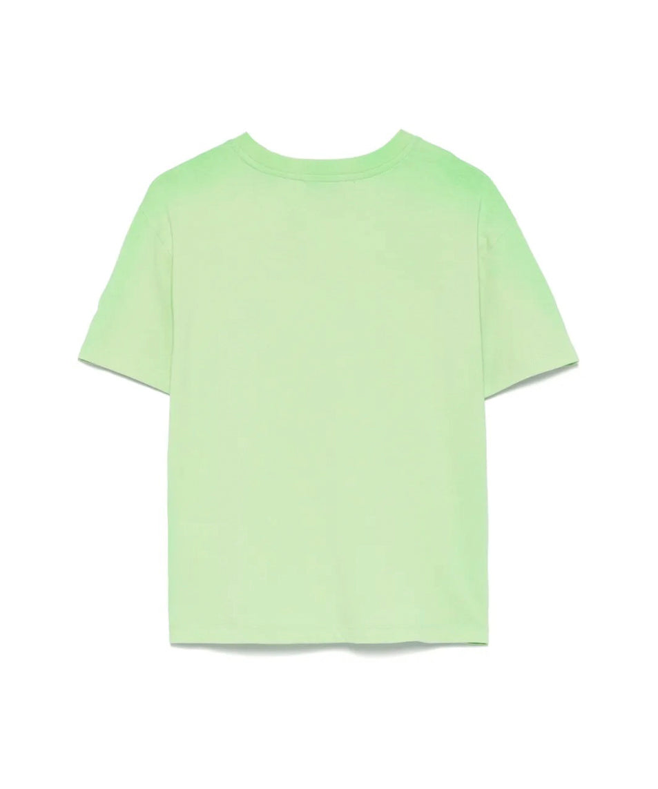 MSGM Kids T-shirt Verde Degrade per Bambini (retro)