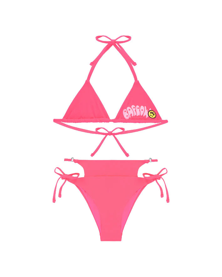 Barrow Kids Costume Bikini Fucsia con Logo per Bambine