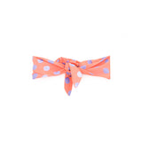 EffeK Fascia Per Capelli Fantasia a Pois Viola/Pesca (fronte)