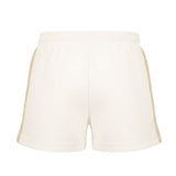 Palm Angels Kids Short Bianco con Logo Fucsia per Bambine