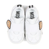 Moschino Kids Sneakers Bianco con Logo Teddy Unisex