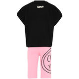 Barrow Kids Completo Nero e Rosa con Logo per Bambine