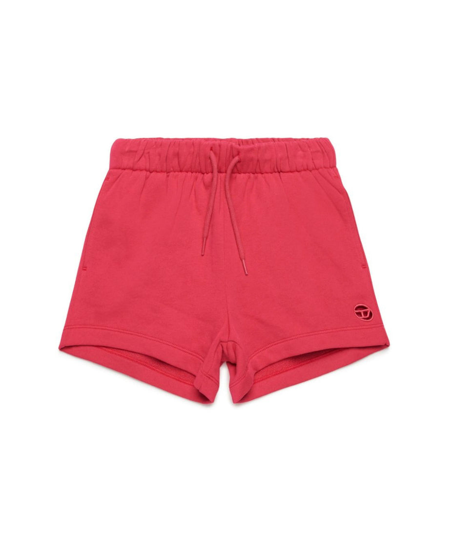 Diesel Kids Shorts Fucsia con Micro Oval D per Bambine
