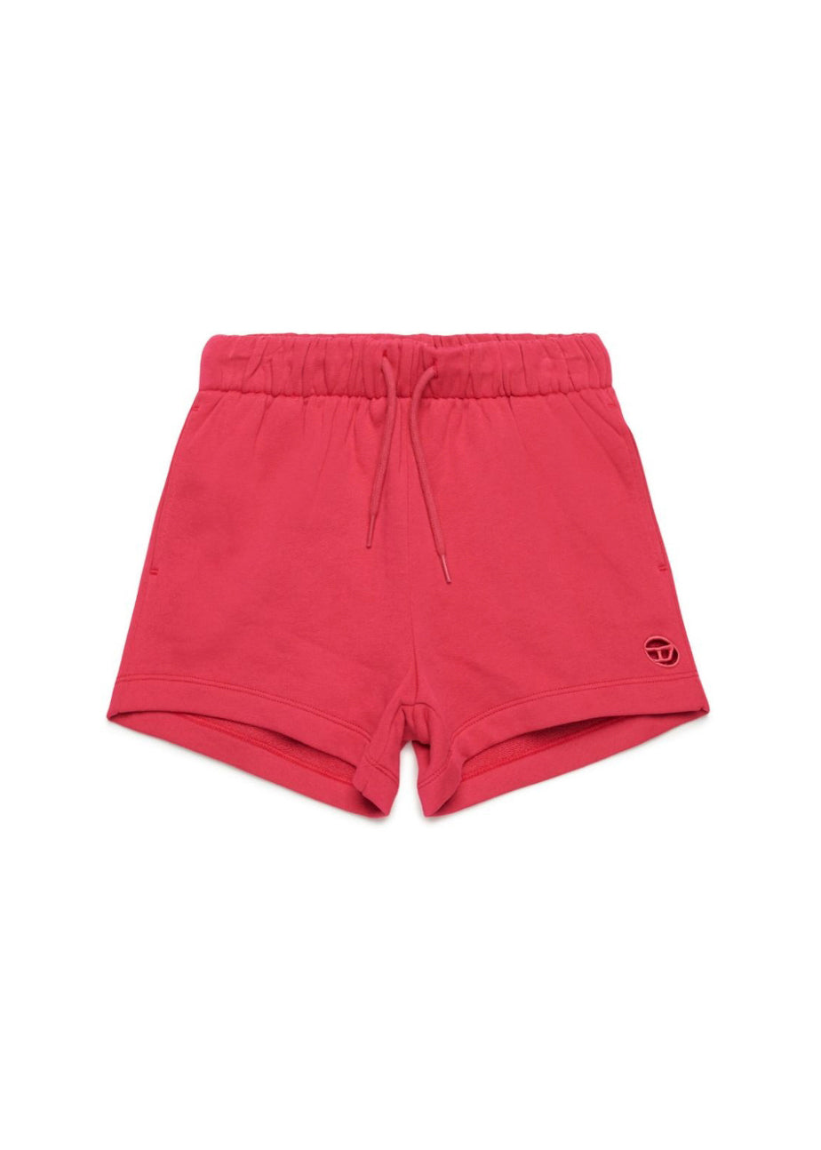 Diesel Kids Shorts Fucsia con Micro Oval D per Bambine