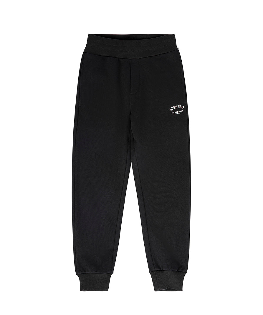 Iceberg Kids Pantaloni Tuta Neri per Bambini