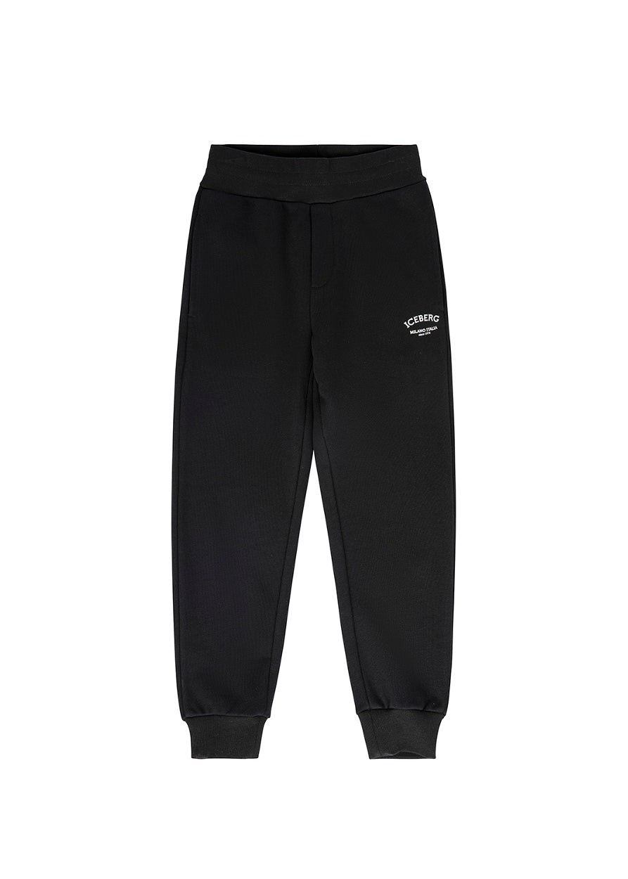 Iceberg Kids Pantaloni Tuta Neri per Bambini