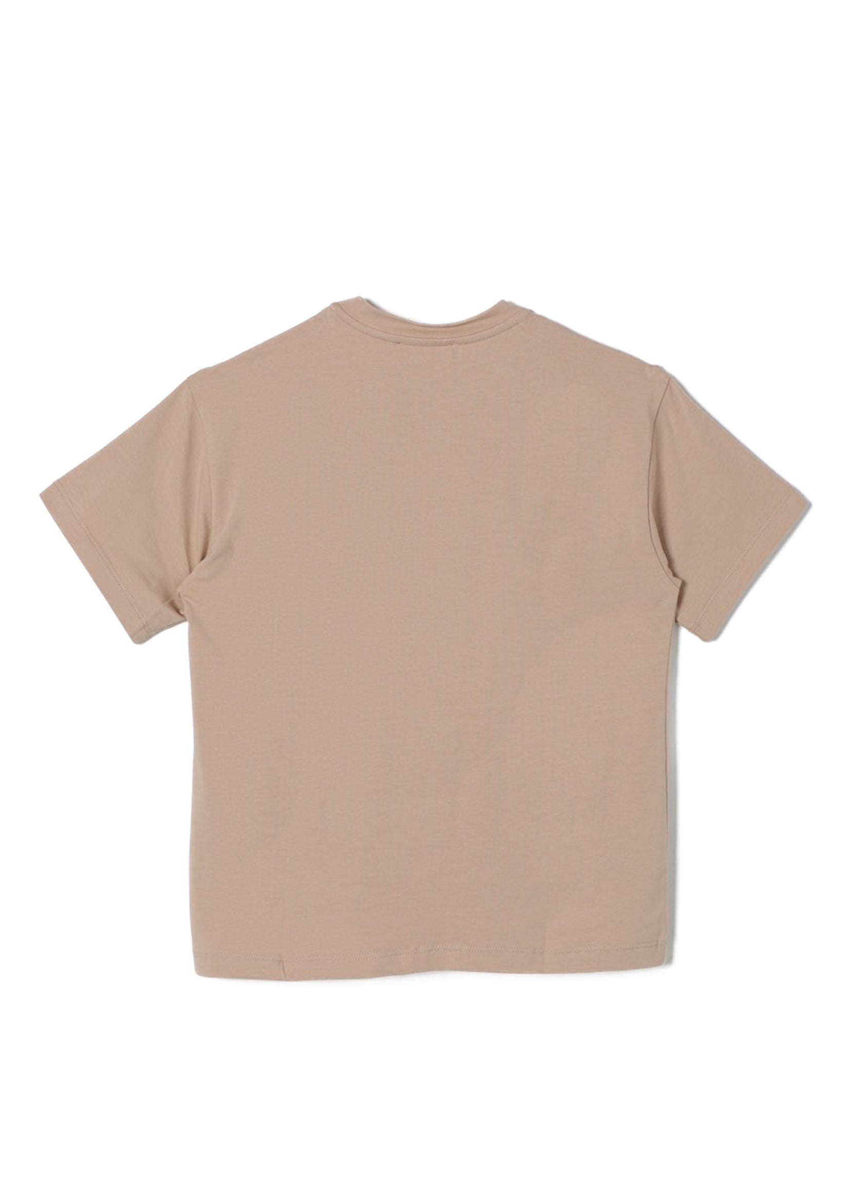 Elisabetta Franchi La Mia Bambina T-shirt Cammello con Stampa per Bambine