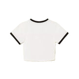 Twinset Kids Black and White Logo T-Shirt for Girls