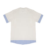 I'M Brian Kids T-Shirt Bianco con Inserto Camicia per Bambini