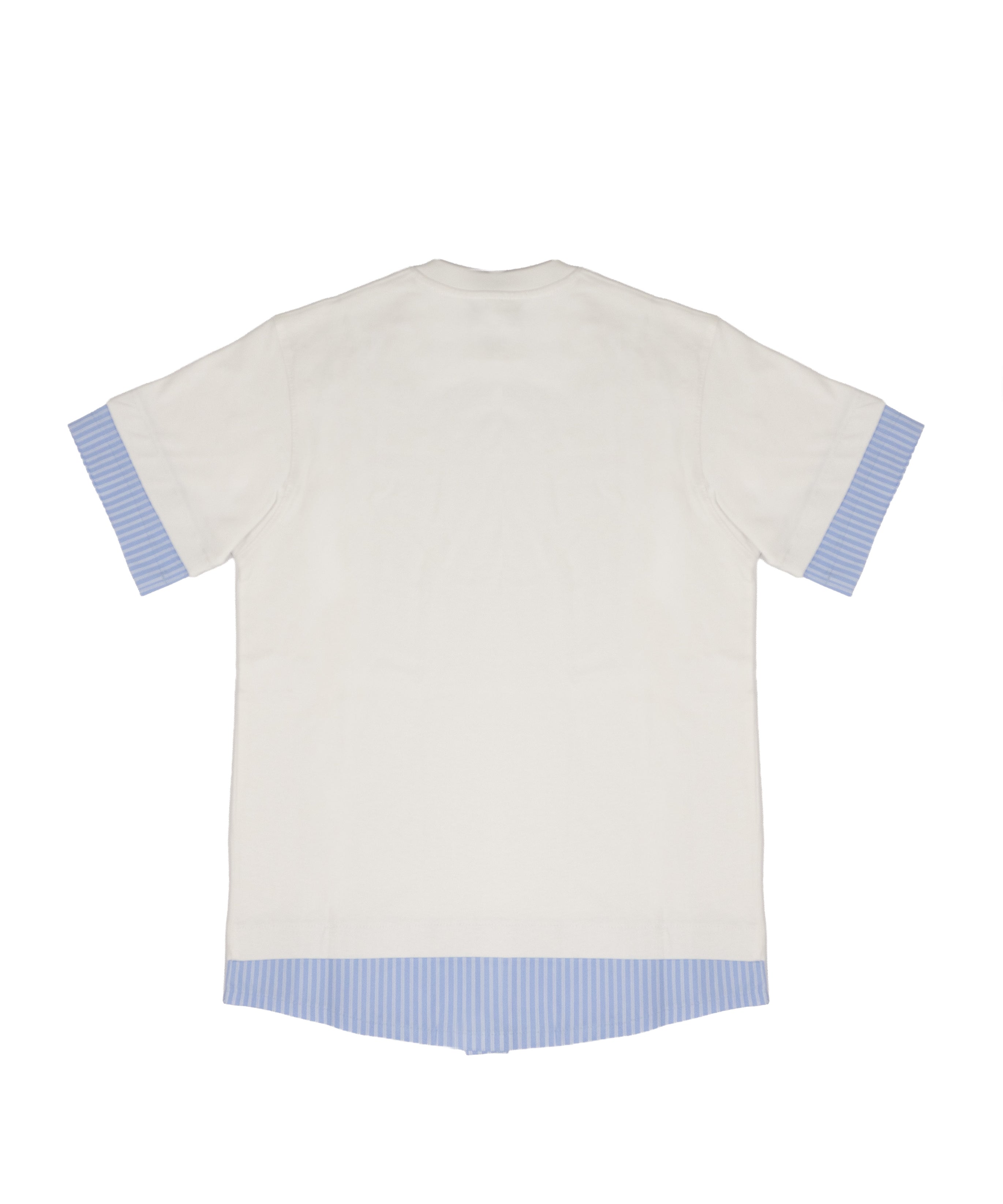 I'M Brian Kids T-Shirt Bianco con Inserto Camicia per Bambini