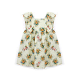 Moschino Kids Abito Ecrù con Fantasia per Neonate