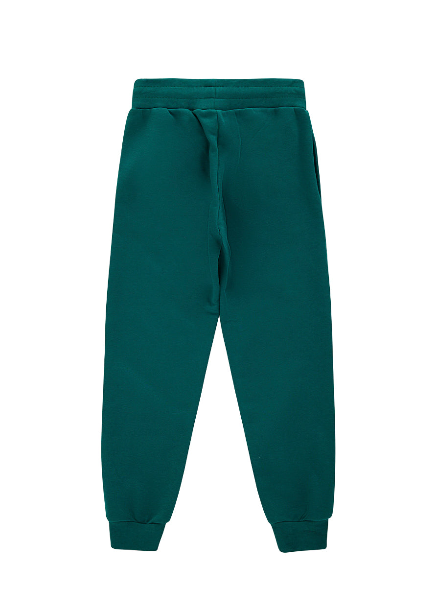 Iceberg Kids Pantaloni Joggers Verdi con Logo per Bambini