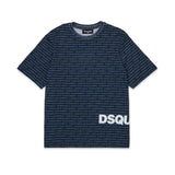 Dsquared2 Kids T-shirt Blu con Motivo All Over per Bambini
