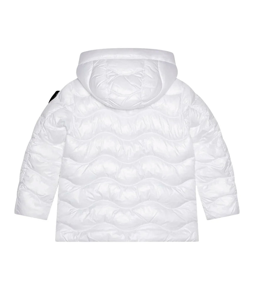 Blauer Kids Giubbino con Cappuccio Bianco LAROSE JUNIOR per Bambine