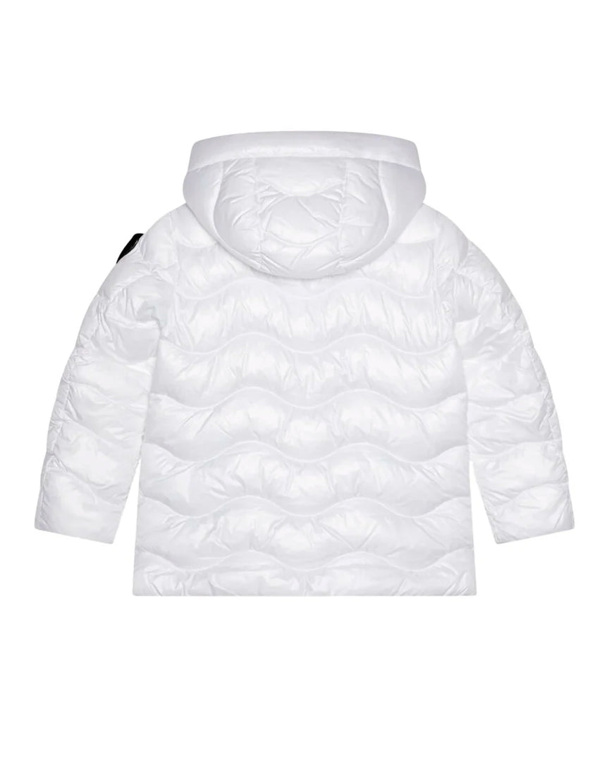 Blauer Kids Giubbino con Cappuccio Bianco LAROSE JUNIOR per Bambine