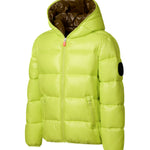 Save the Duck Piumino Verde Mela ARTIE per Bambine (dettaglio)