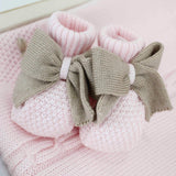 Marlù Scarpine Rosa/Tabacco per Neonate