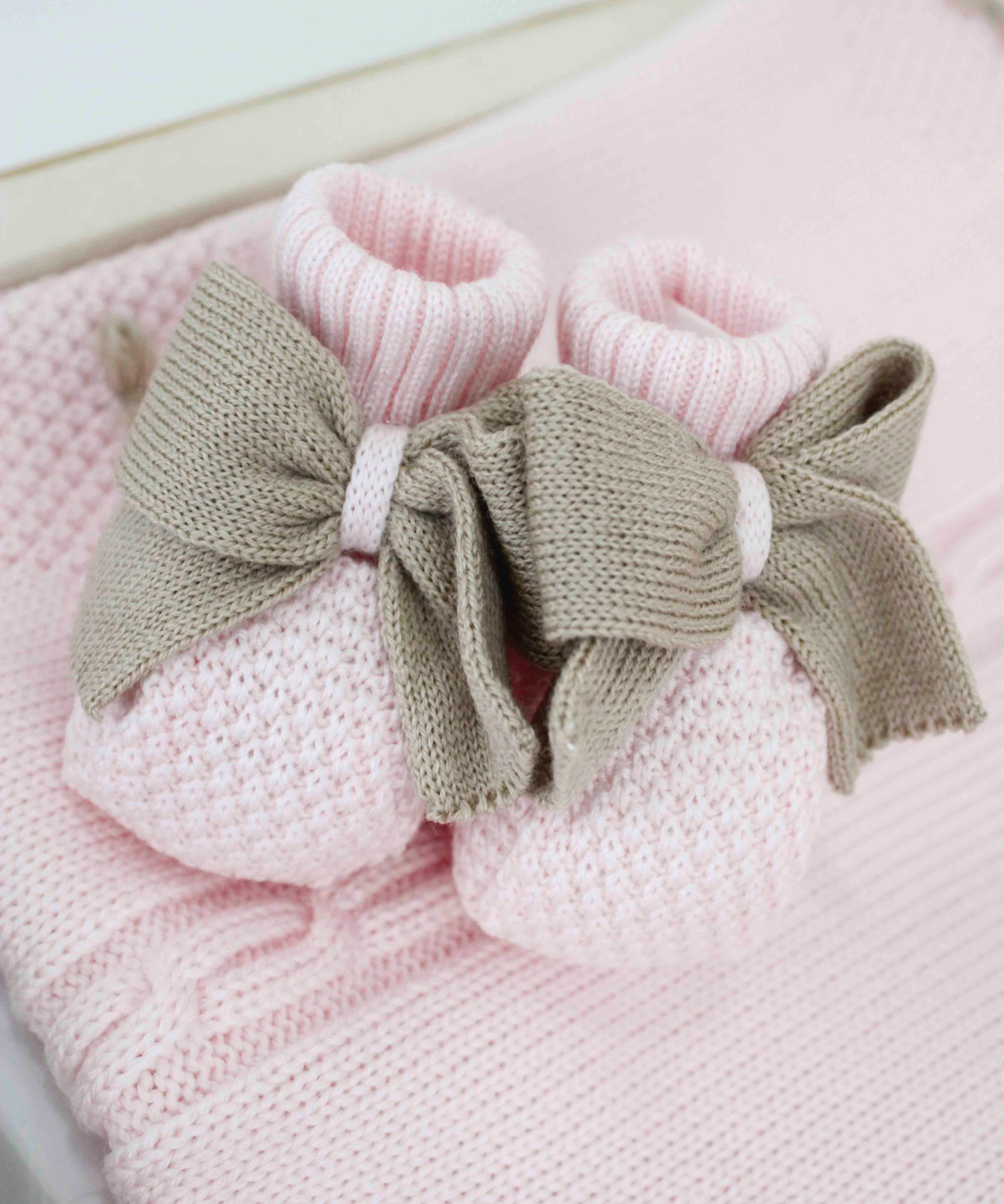 Marlù Scarpine Rosa/Tabacco per Neonate