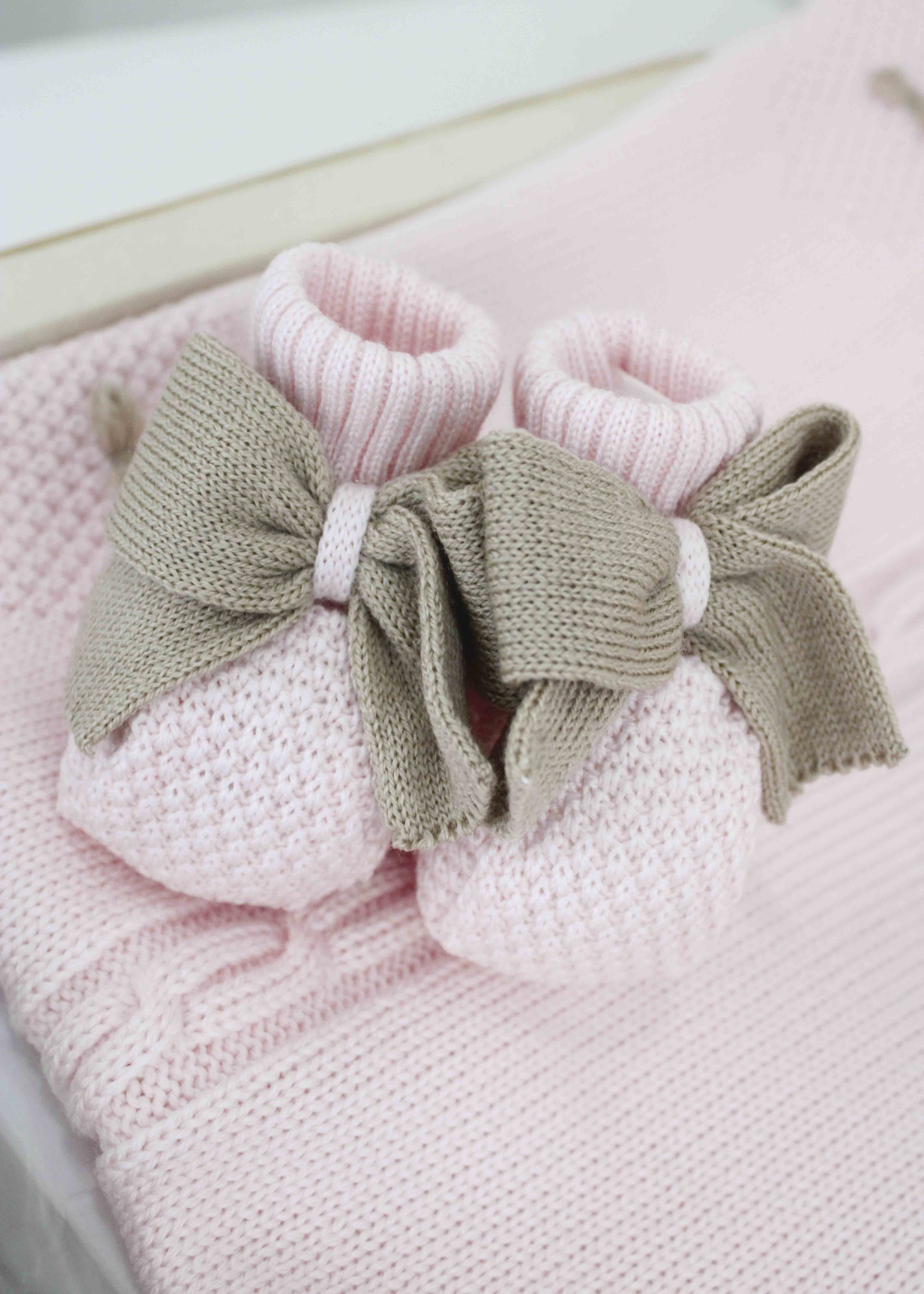 Marlù Scarpine Rosa/Tabacco per Neonate