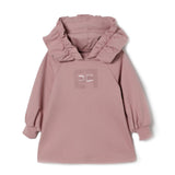 Elisabetta Franchi La Mia Bambina Abito con Cappuccio Sunrise con Logo per Neonate