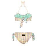 Effek Costume Bikini Fascia Multicolor Reversibile per Bambine