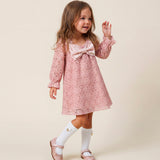 Elisabetta Franchi La Mia Bambina Ballerina Rosa con Ricamo Logo per Neonate