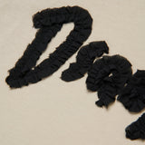 T-shirt Dsquared2 Kids t-shirt Beige Smanicata Cropped con Logo a Contrasto per Bambine