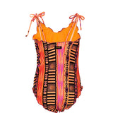 Effek Costume Monokini Fantasia Arancione per Bambine