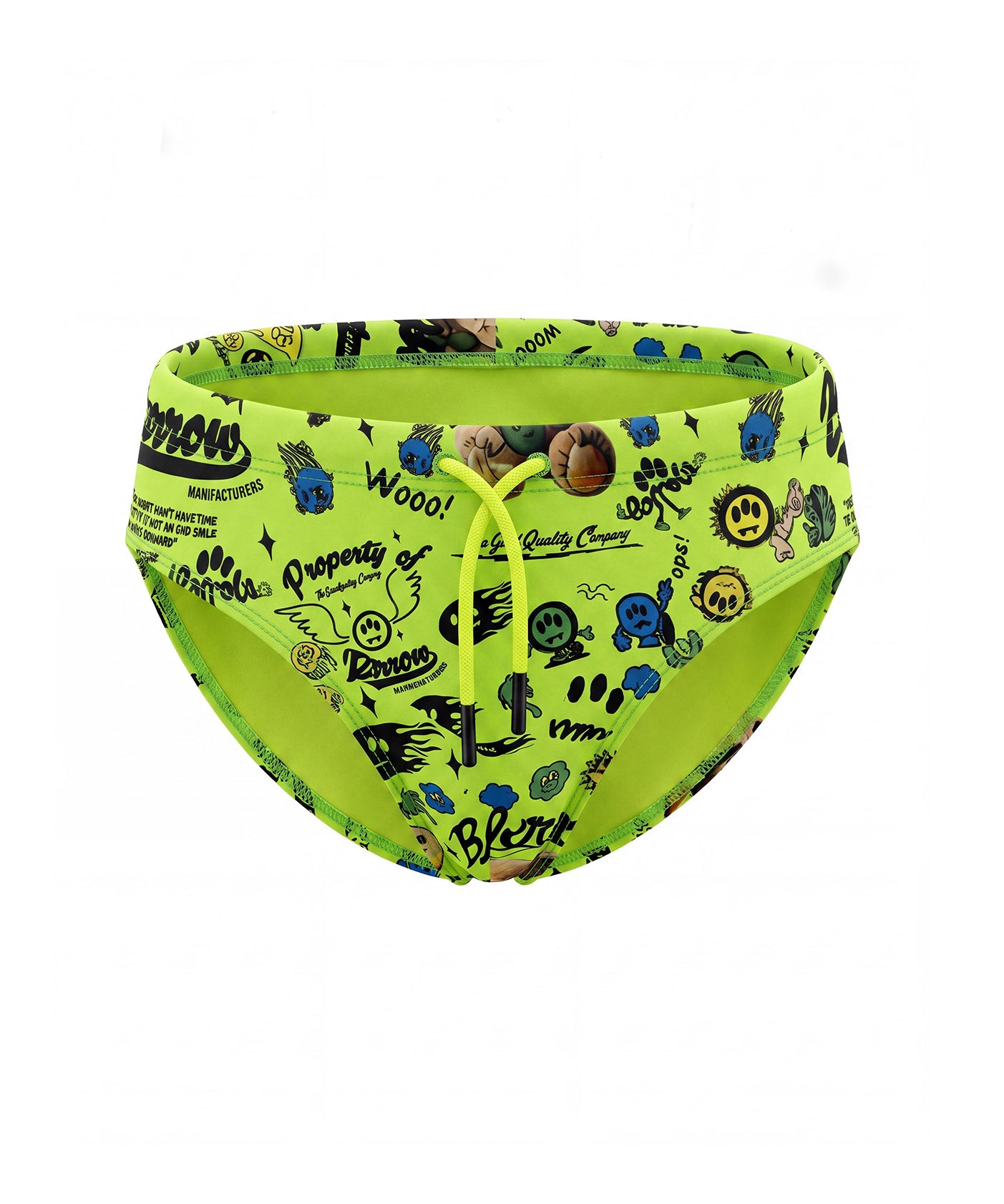 Barrow Kids Costume Slip Verde Fluo All-Over per Bambini