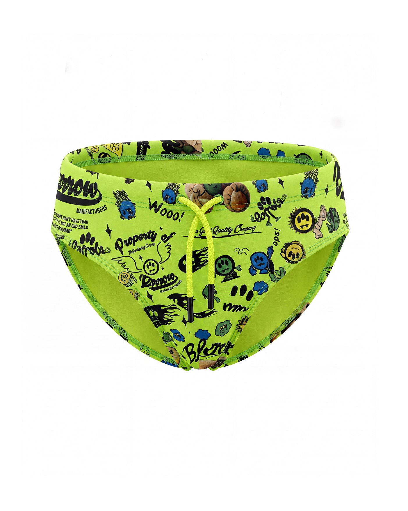 Barrow Kids Costume Slip Verde Fluo All-Over per Bambini
