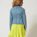 Twinset Kidd Giacca in Jeans per Bambine (indossato retro)