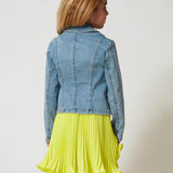 Twinset Kidd Giacca in Jeans per Bambine (indossato retro)